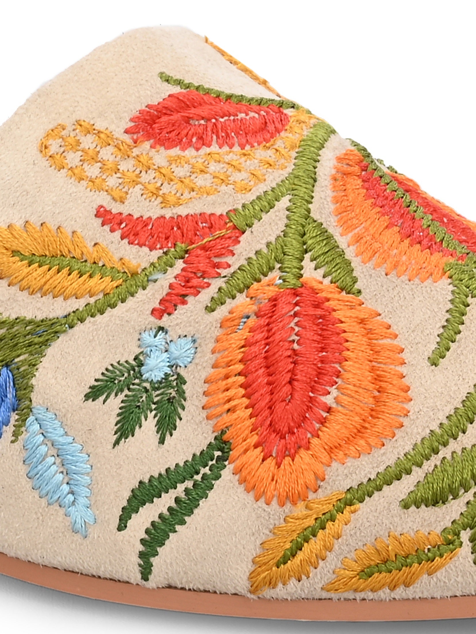 Avni Embroidered Mules