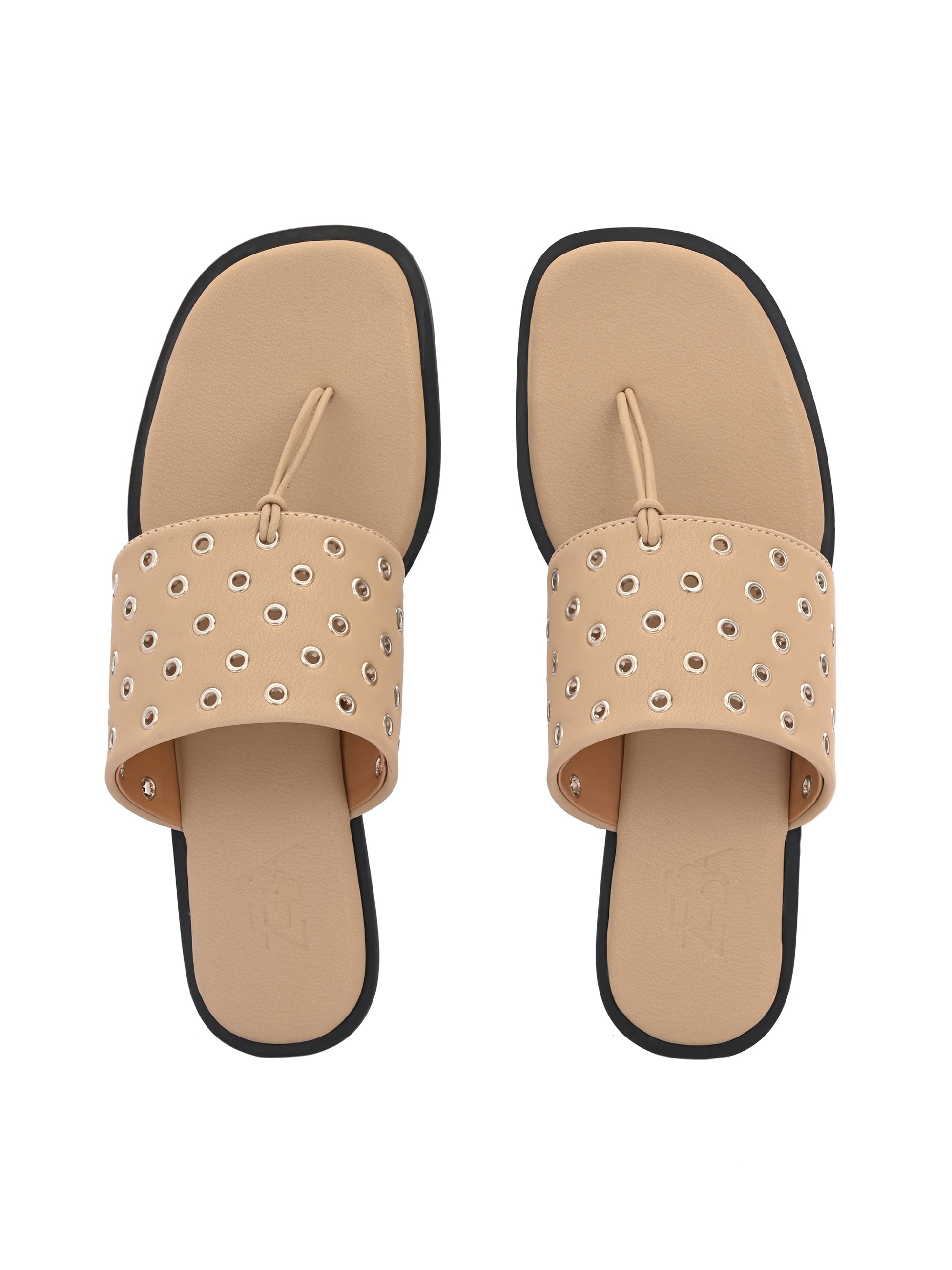 Shareen Studded See Through Flats