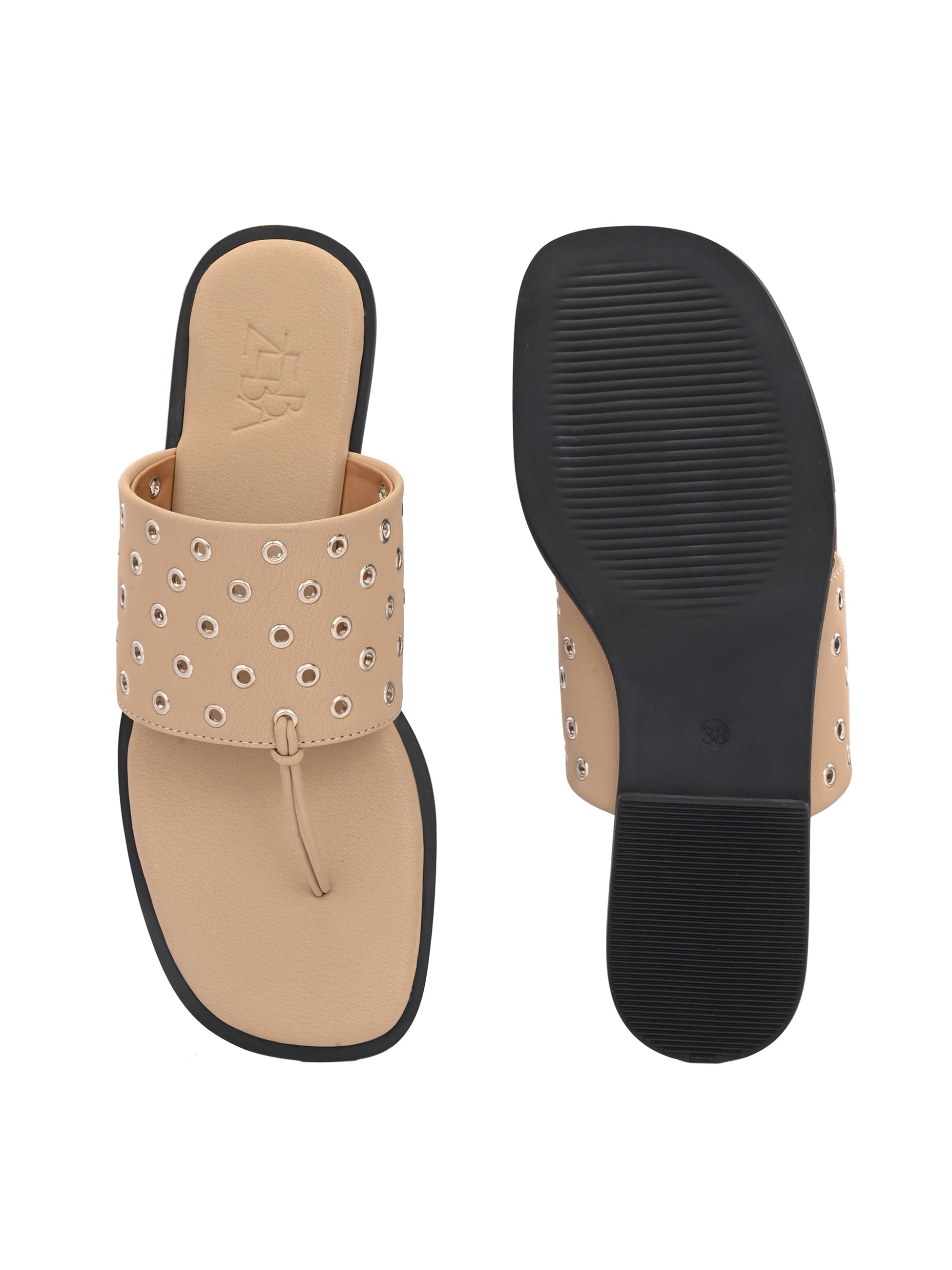 Shareen Studded See Through Flats