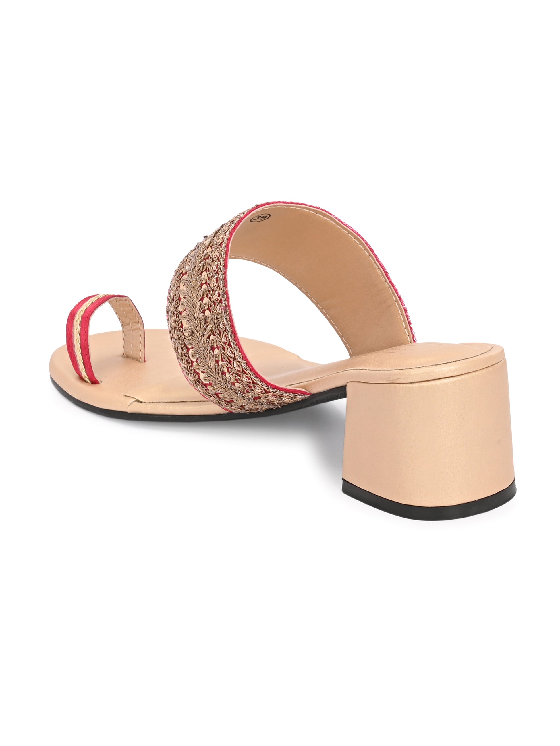 Surma Pink Kolhapuri Heels