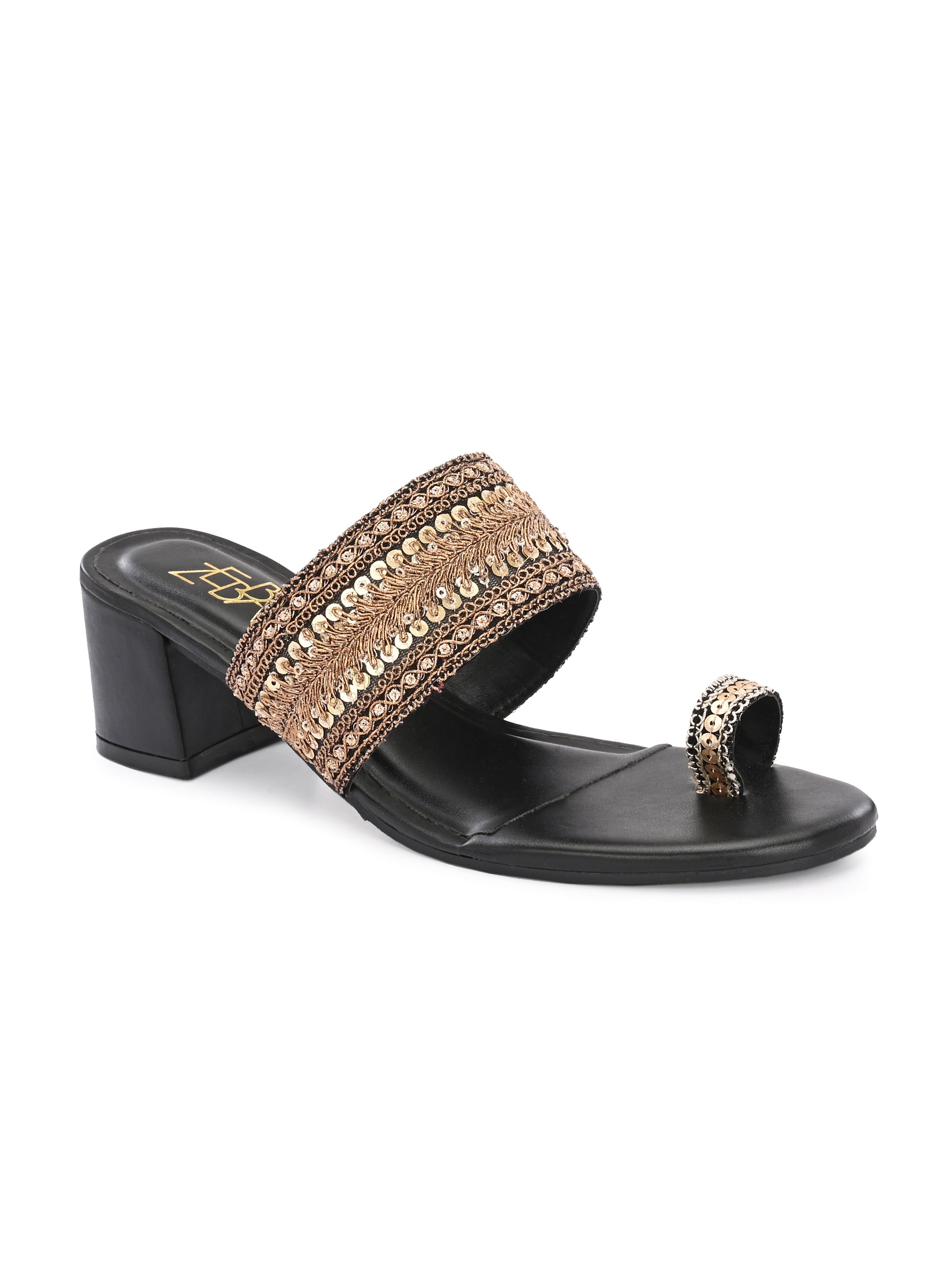 Surma black Kolhapuri Heels