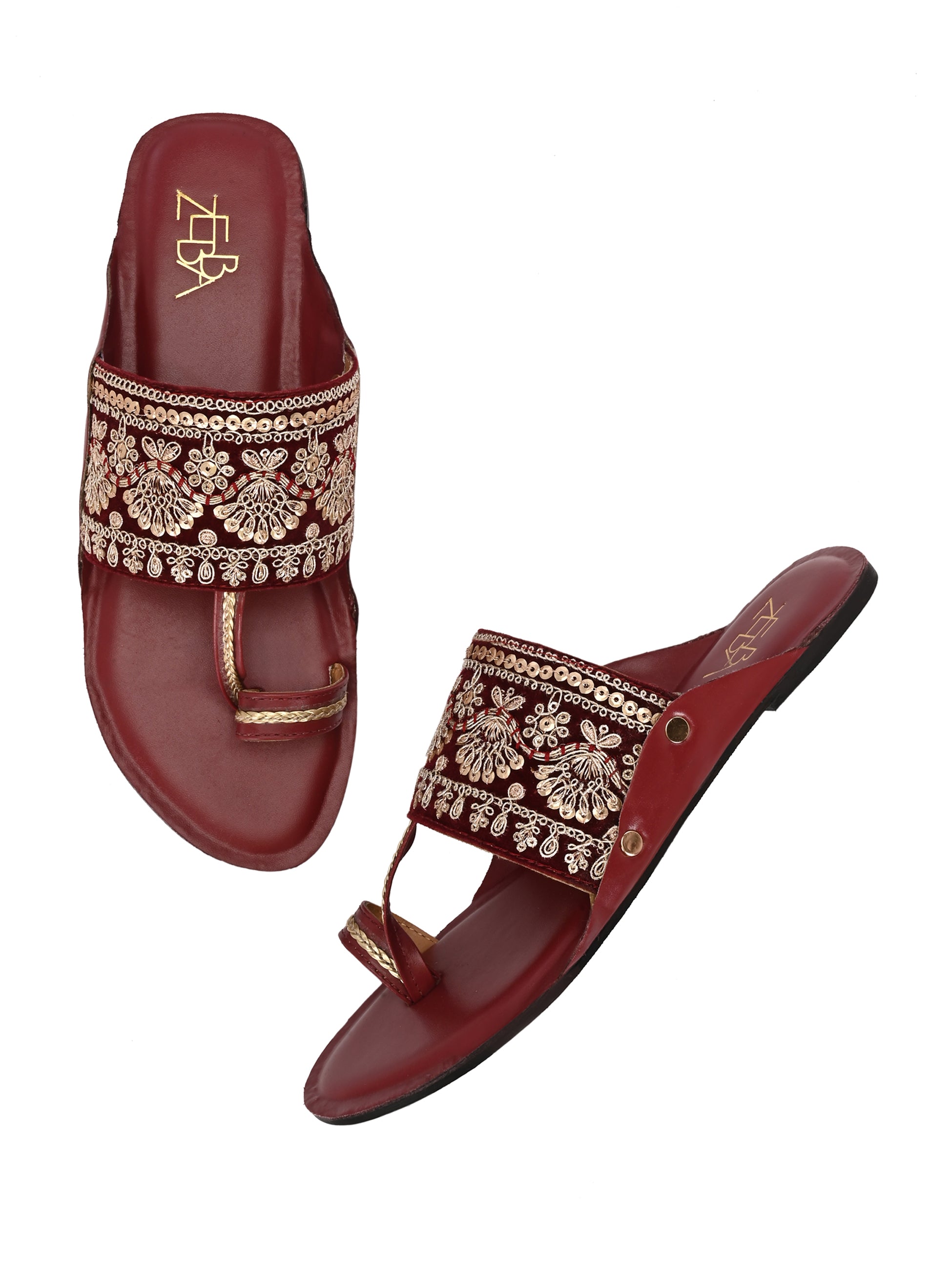 Parisa Embroided Kolhapuri