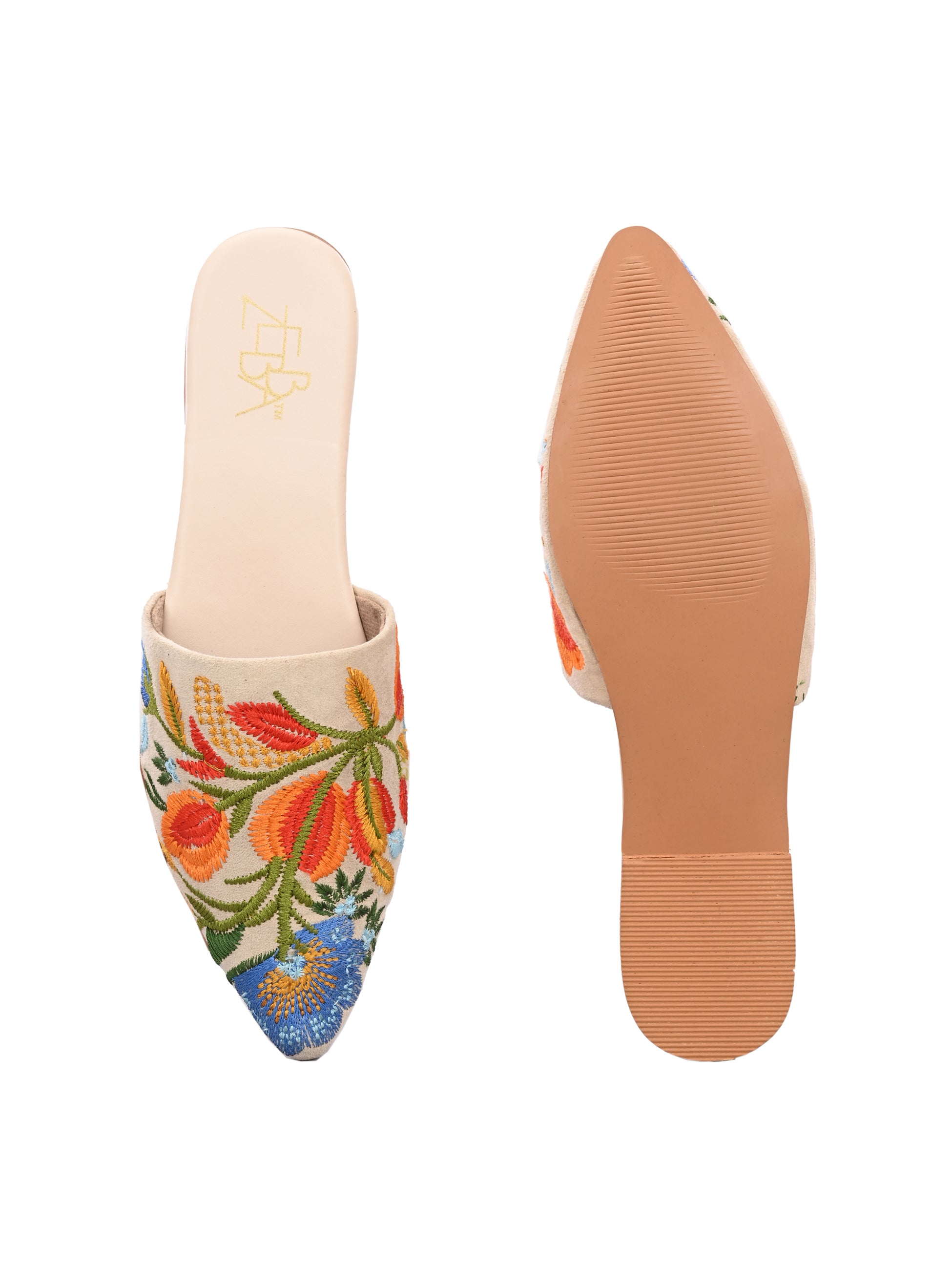 Avni Embroidered Mules