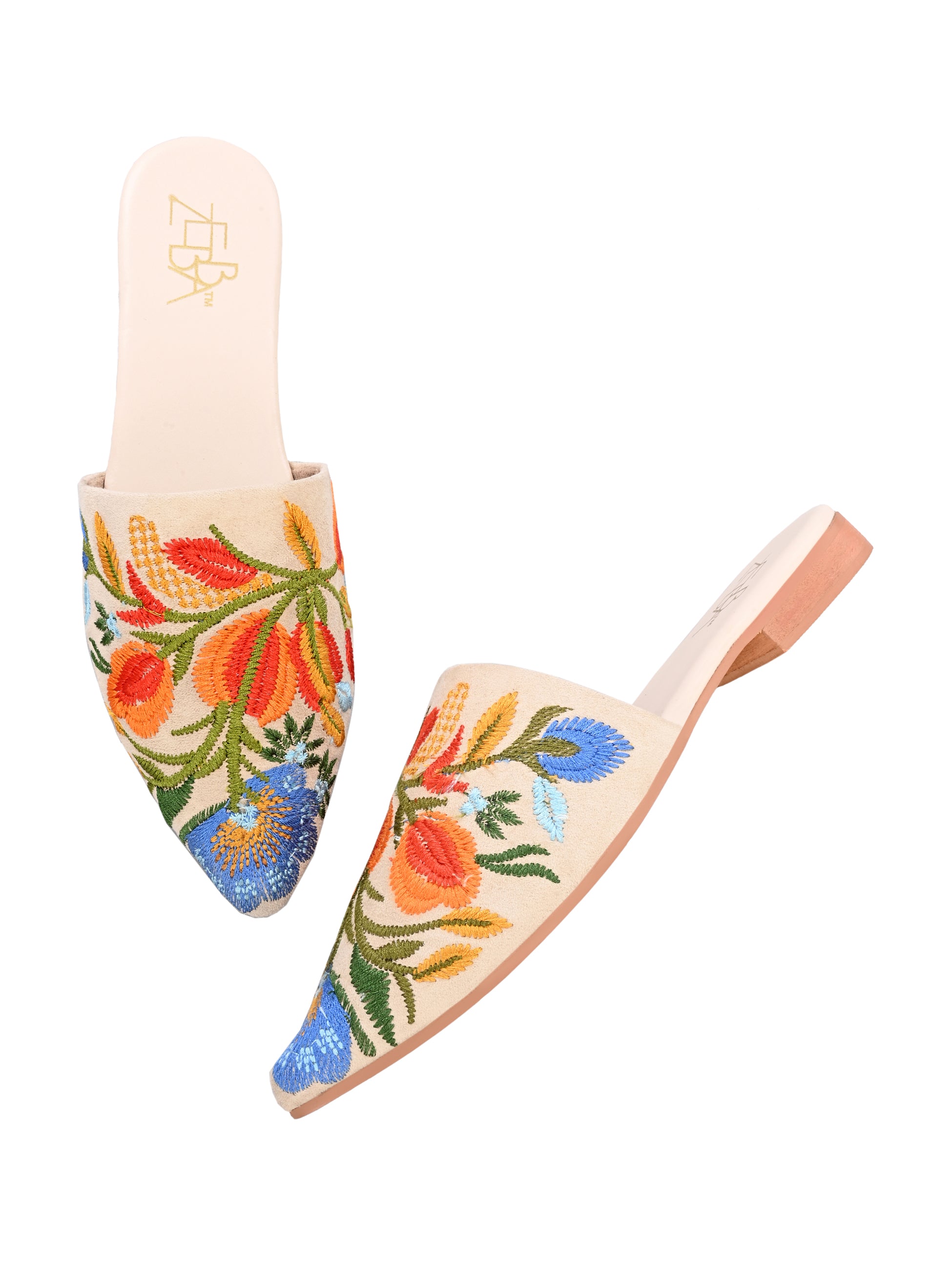 Avni Embroidered Mules