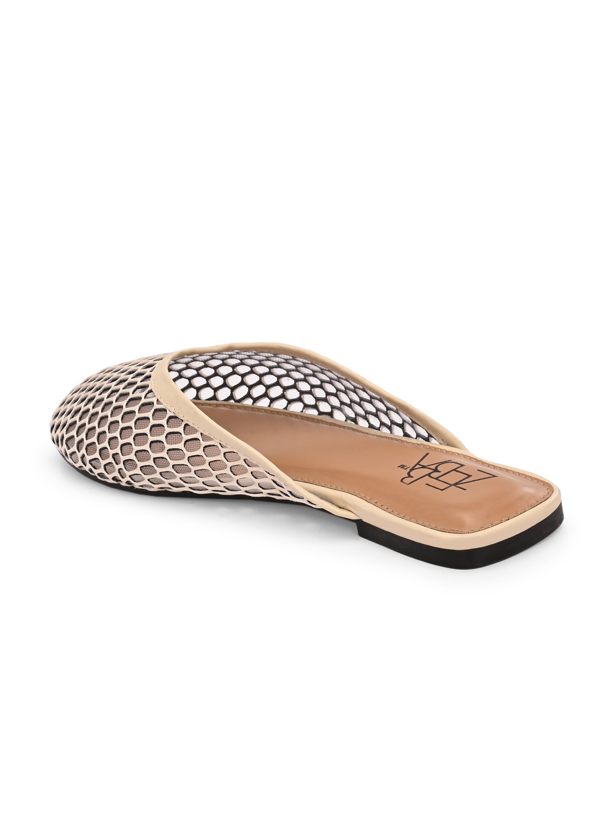 Omid honeycomb Cream mules