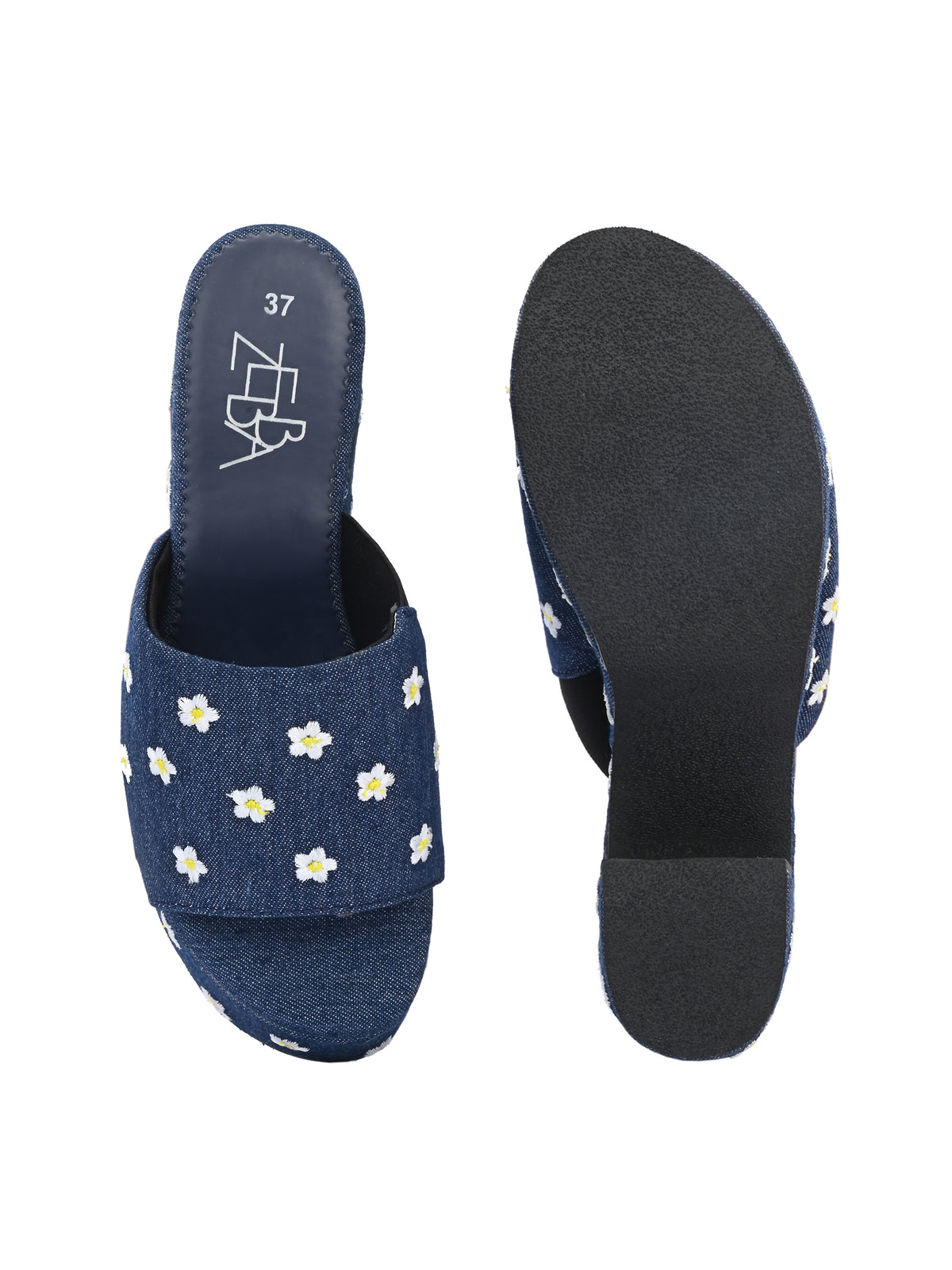 Bloom Denim Platforms