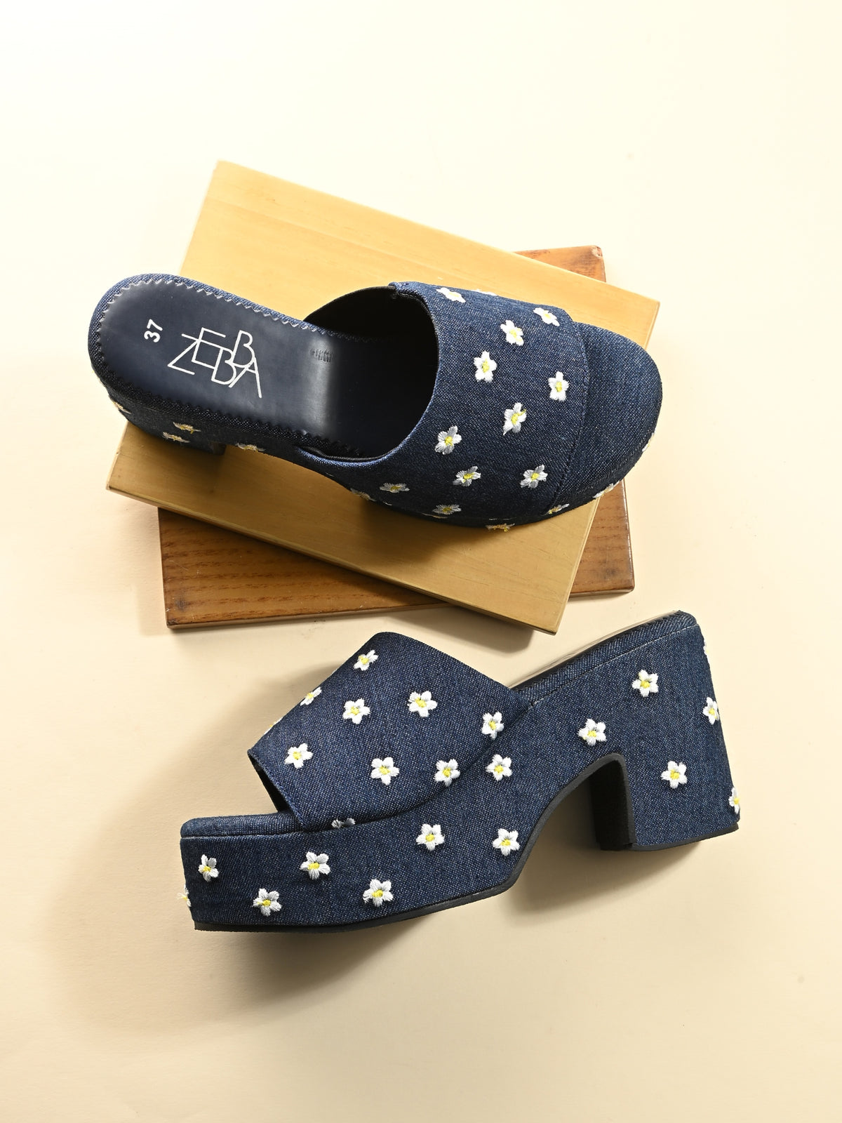 Bloom Denim Platforms
