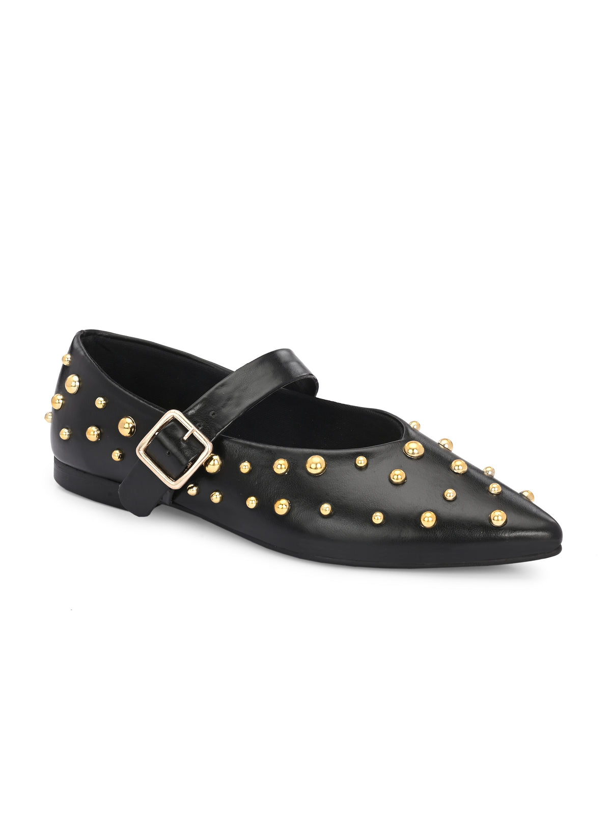 Miso Black Studded Ballerina