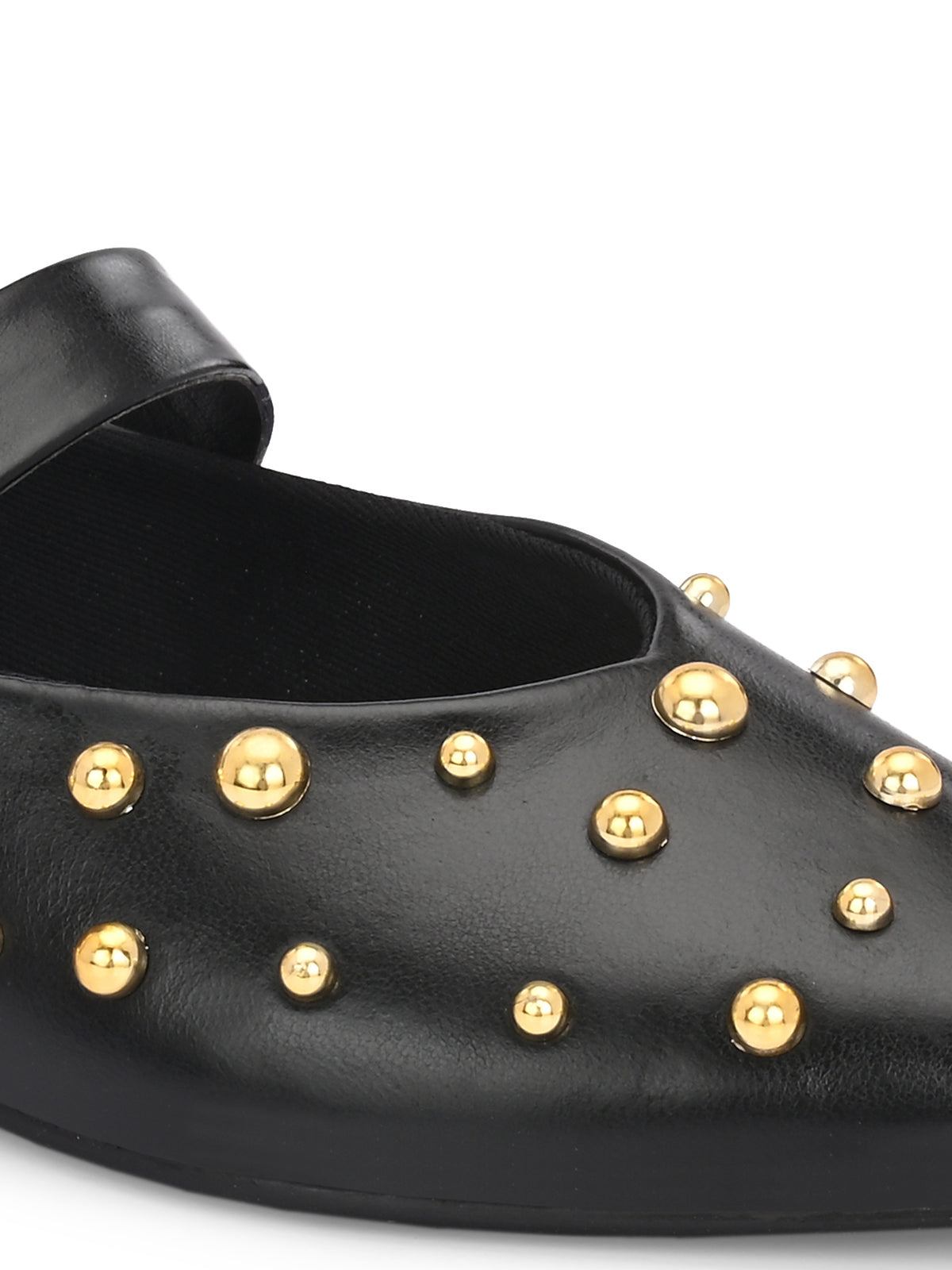 Miso Black Studded Ballerina