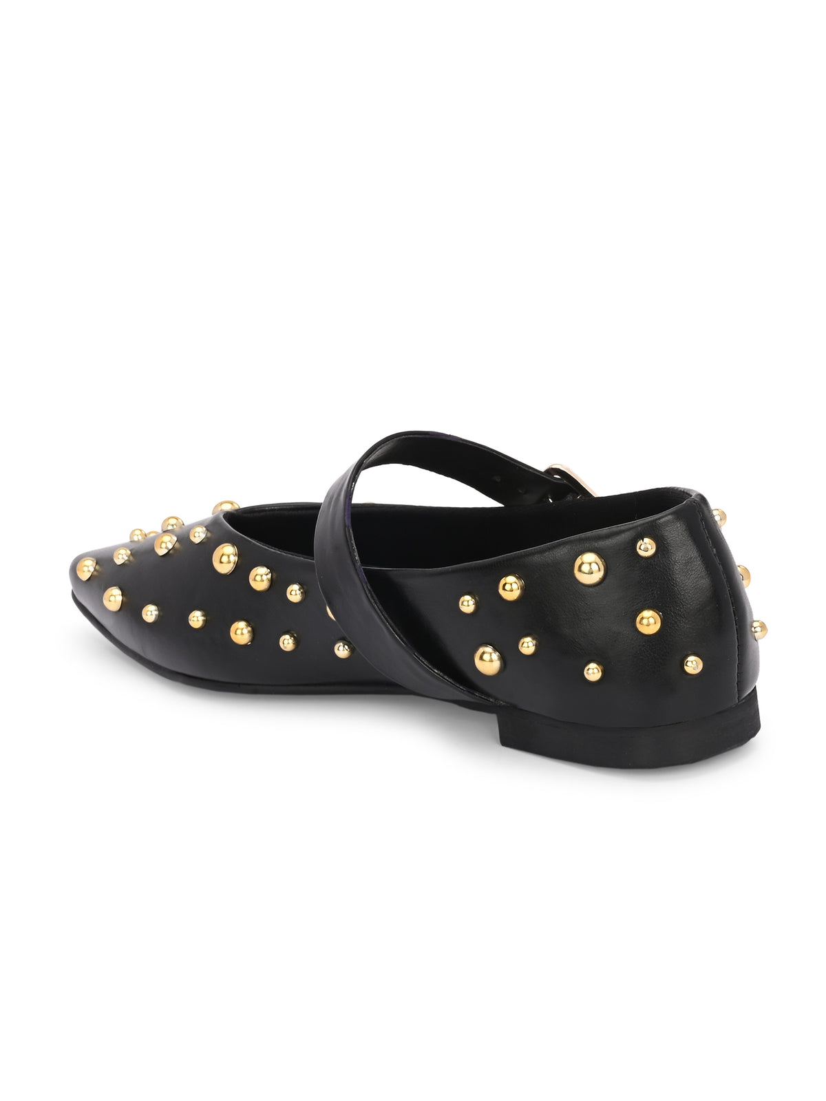 Miso Black Studded Ballerina