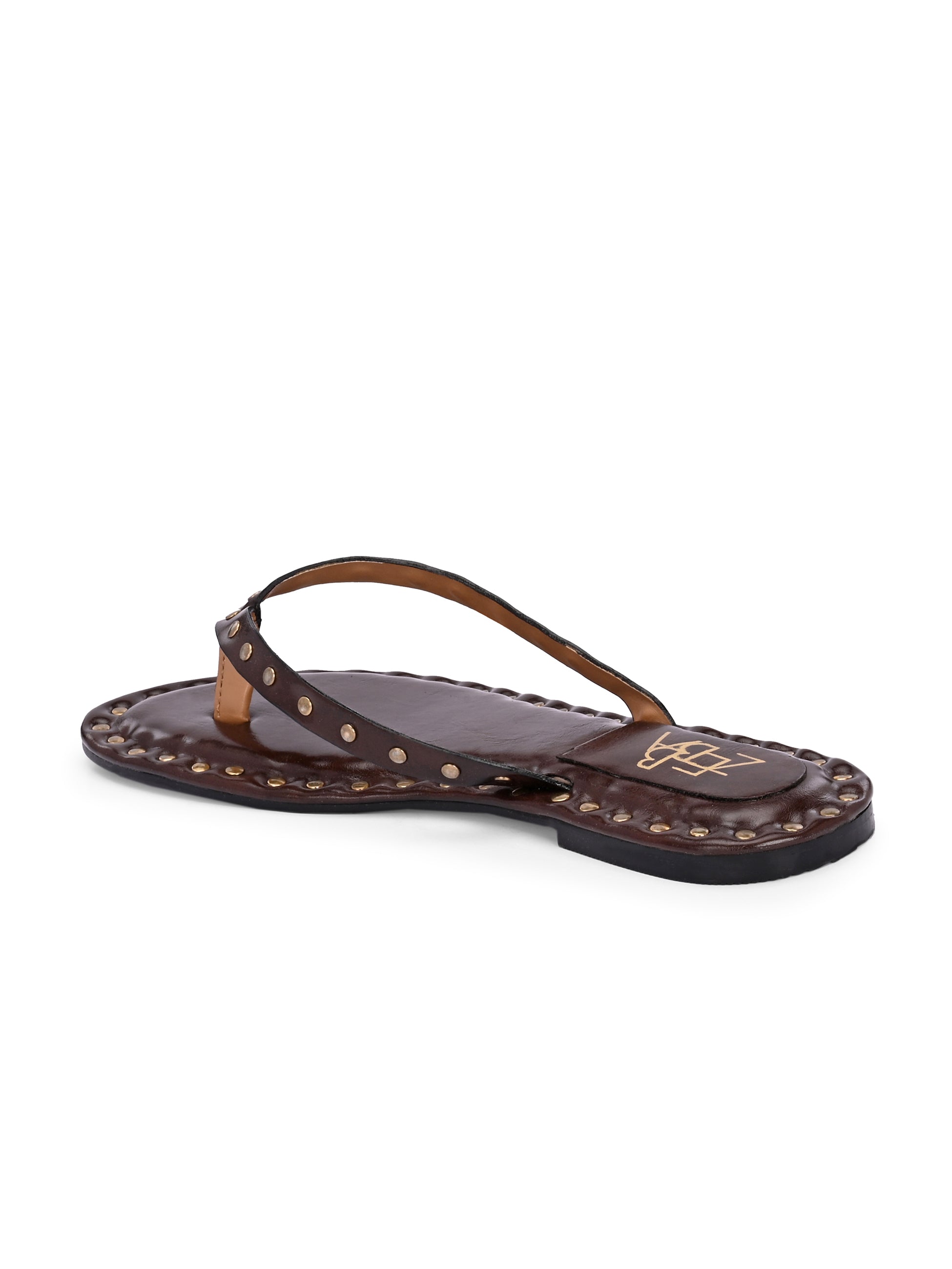 Aisle Brown studded Slip on