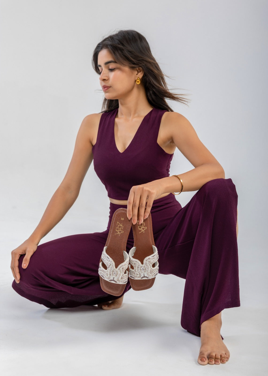 Amelia Embroidered Flats
