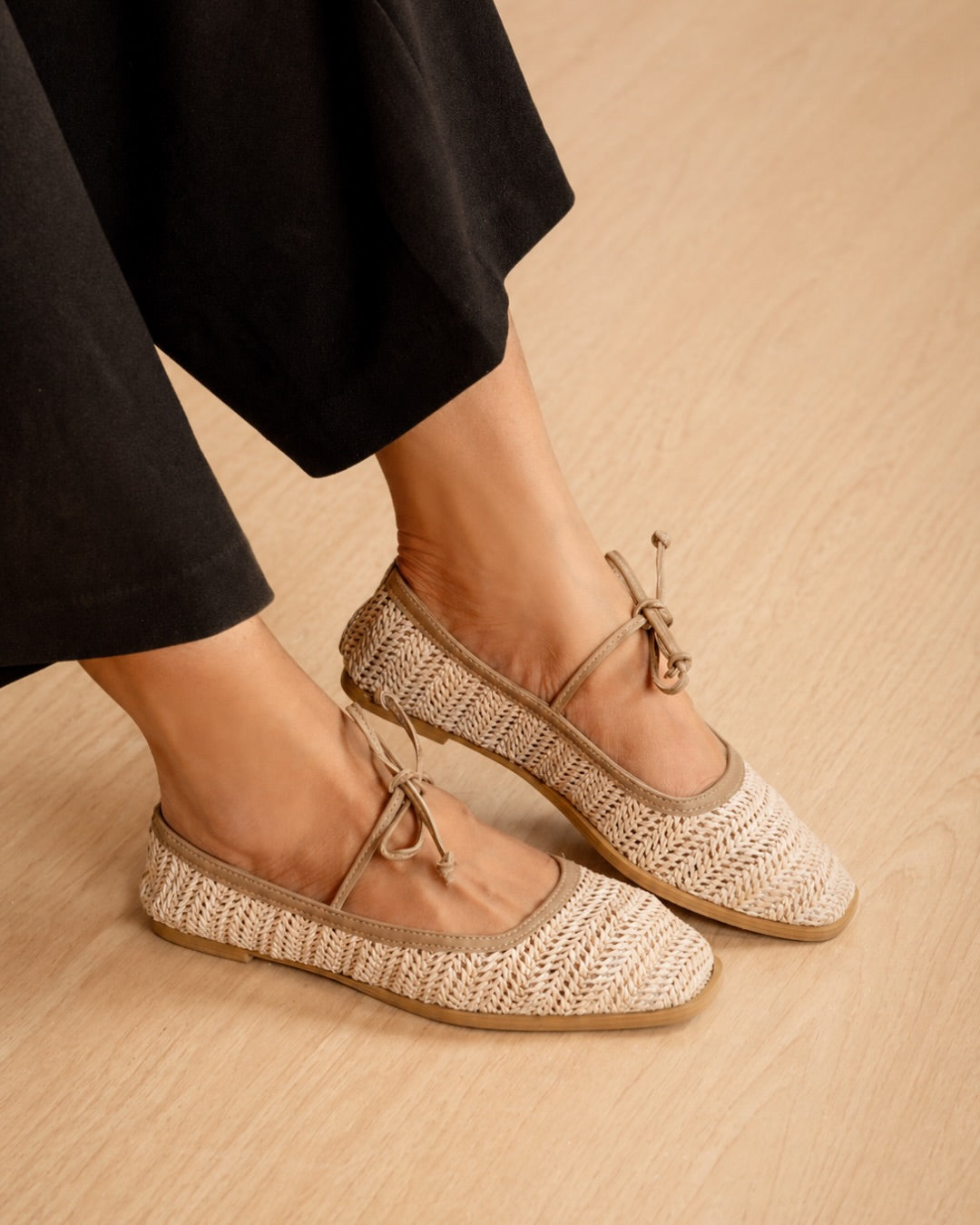 Aylin Raffia Ballerina