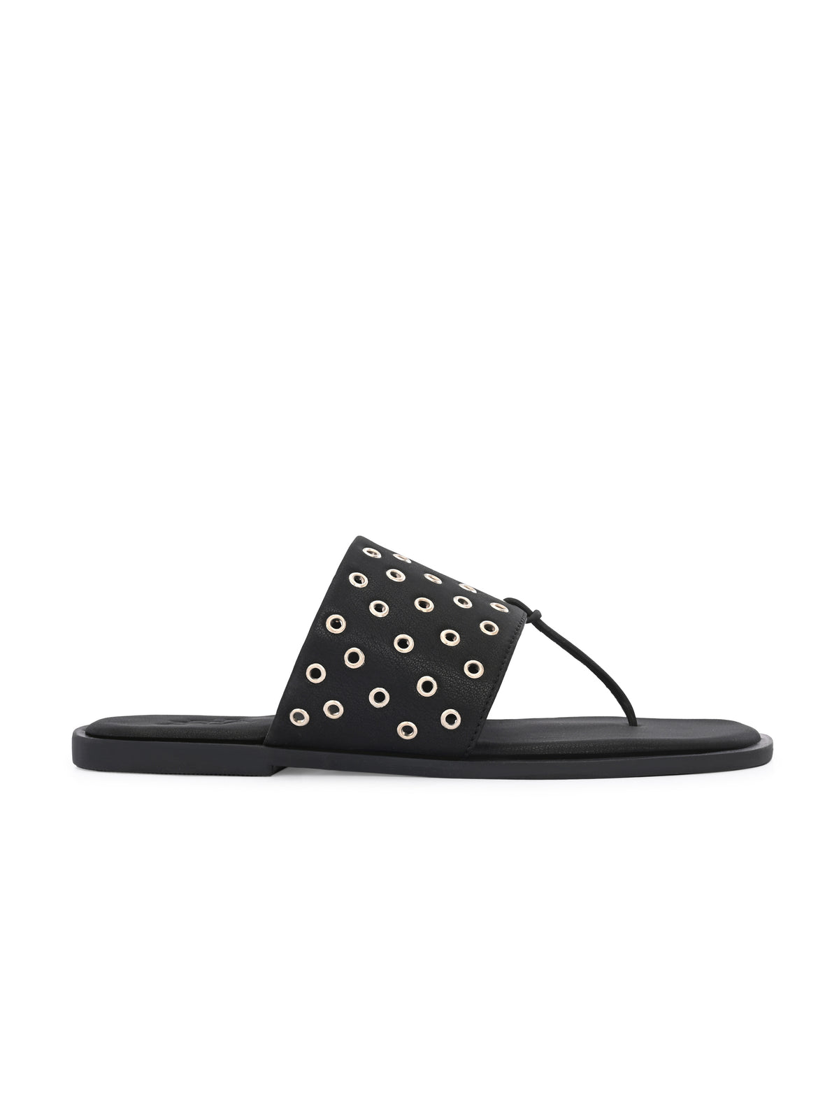 Shareen Black Studded Slip on