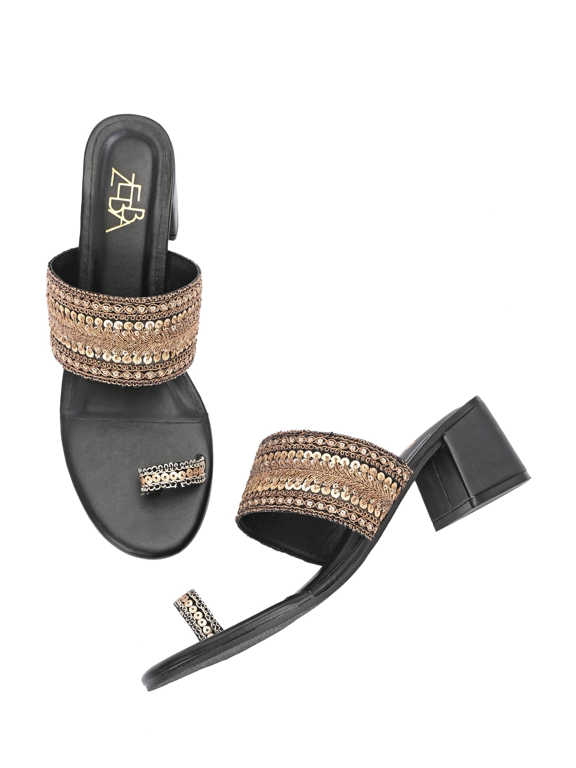 Surma black Kolhapuri Heels