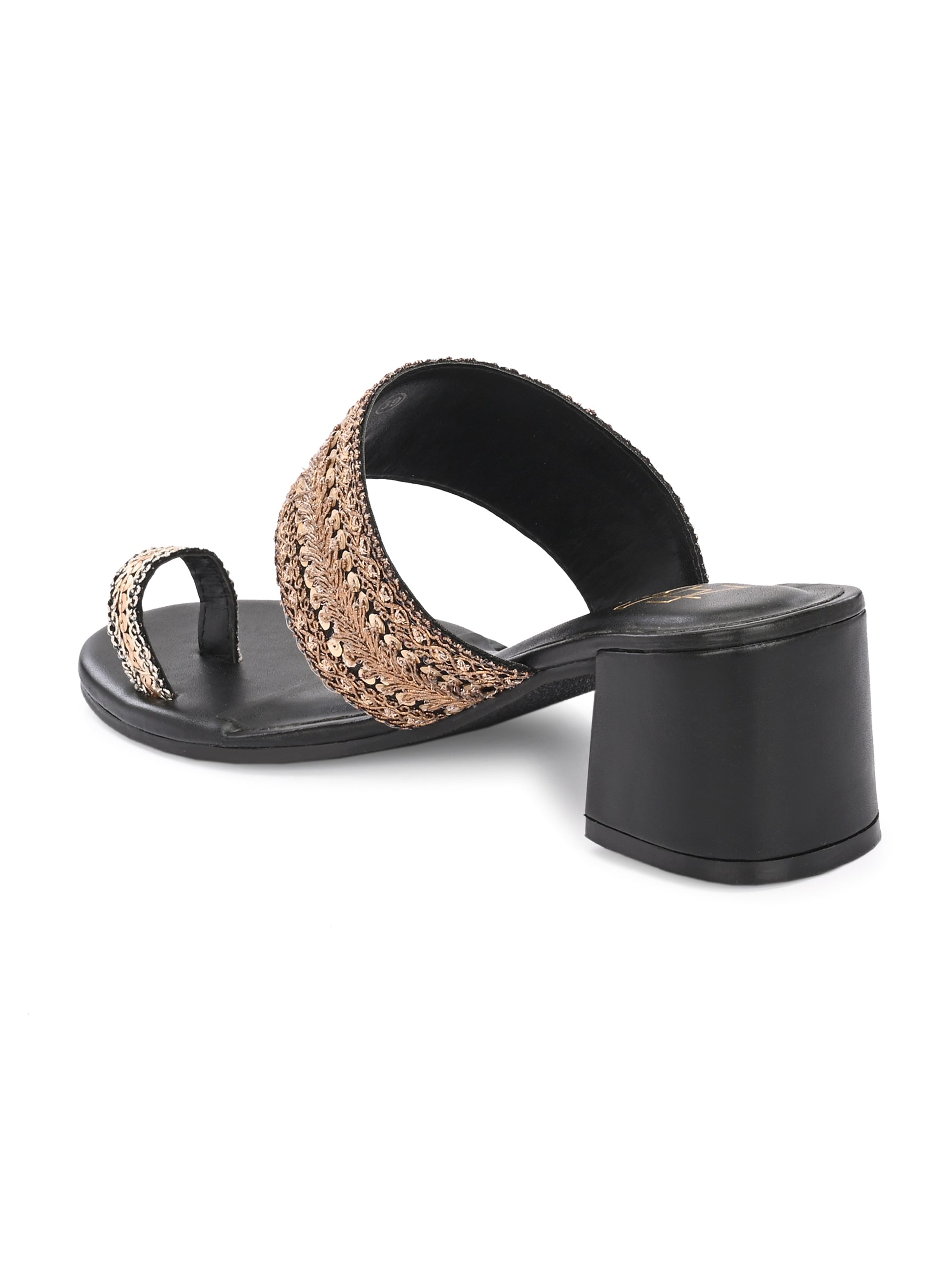 Surma black Kolhapuri Heels