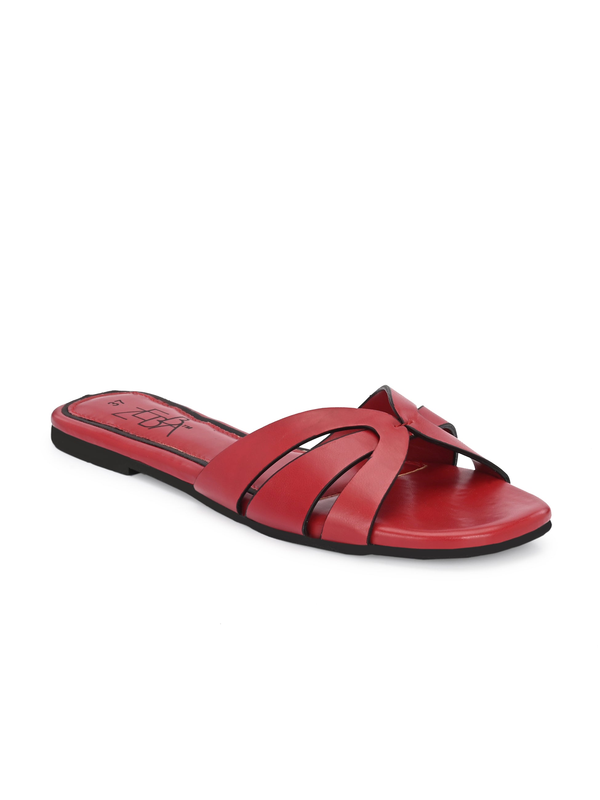 Aasmii Cherry Red Slip on