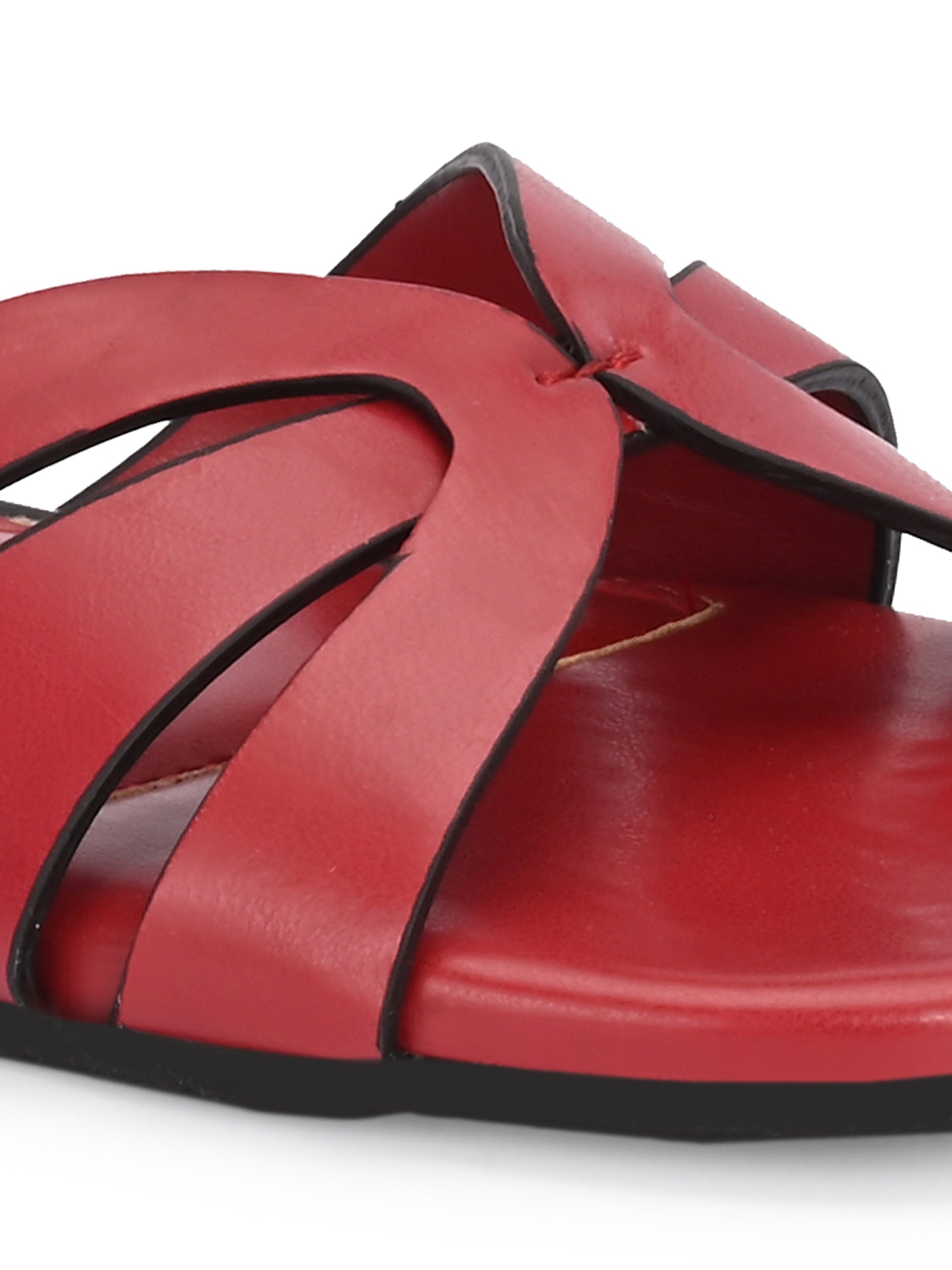Aasmii Cherry Red Slip on