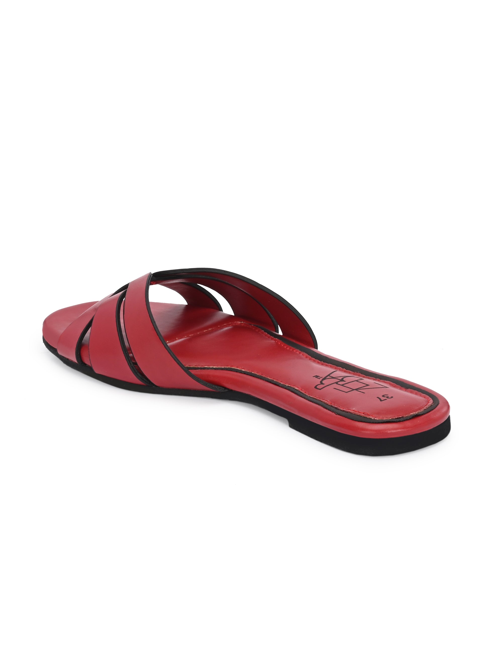 Aasmii Cherry Red Slip on