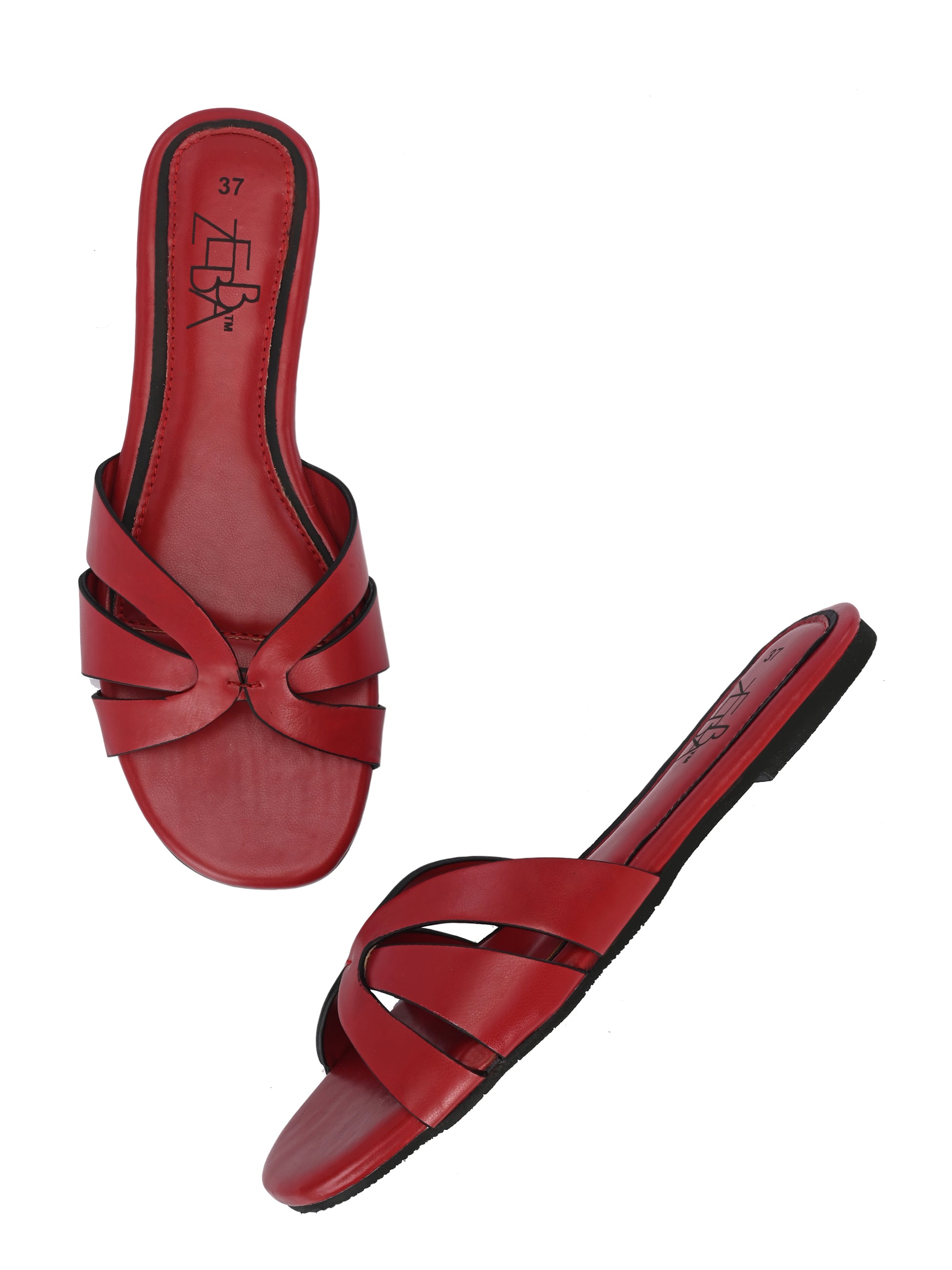 Aasmii Cherry Red Slip on