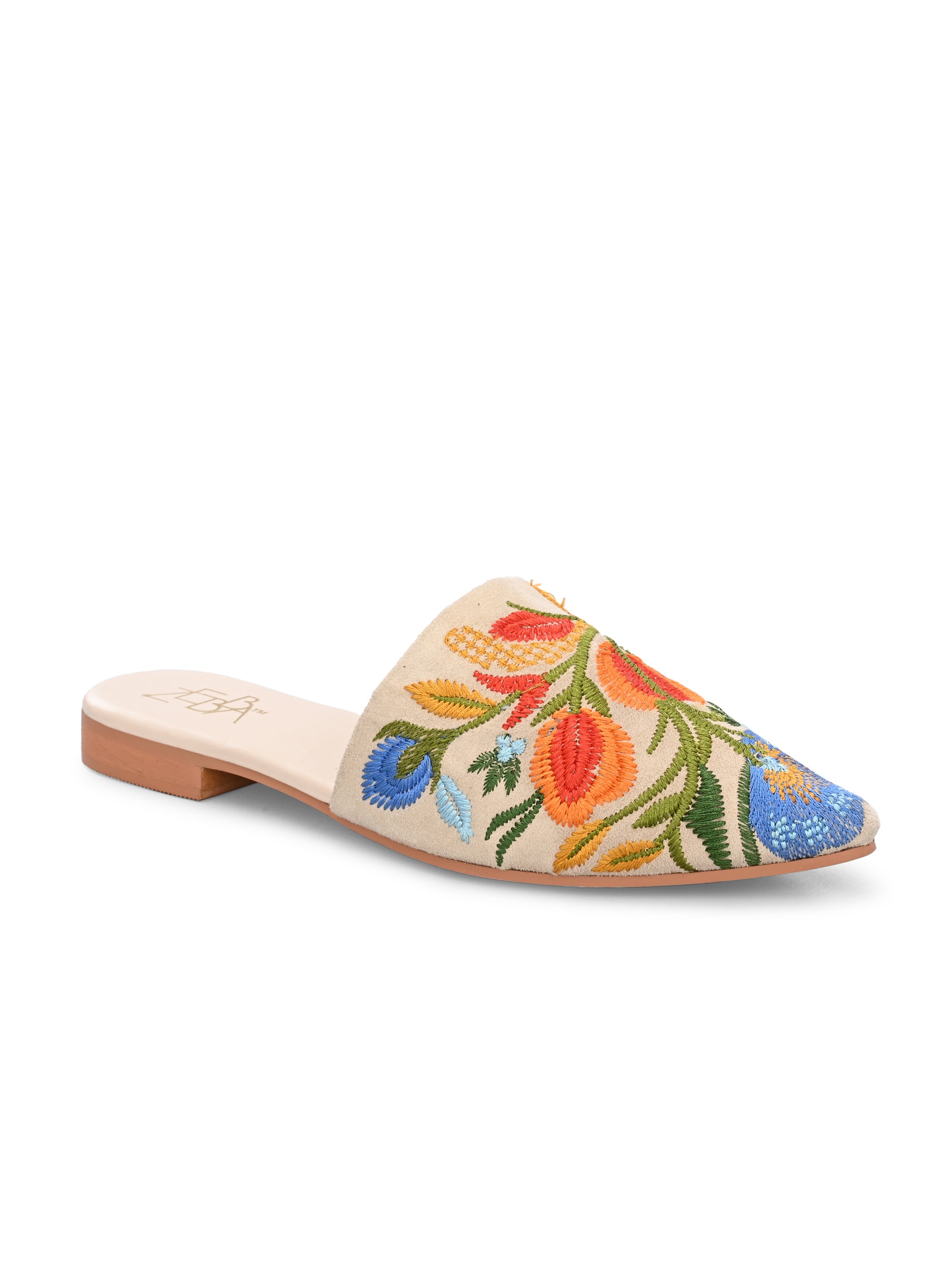 Avni Embroidered Mules