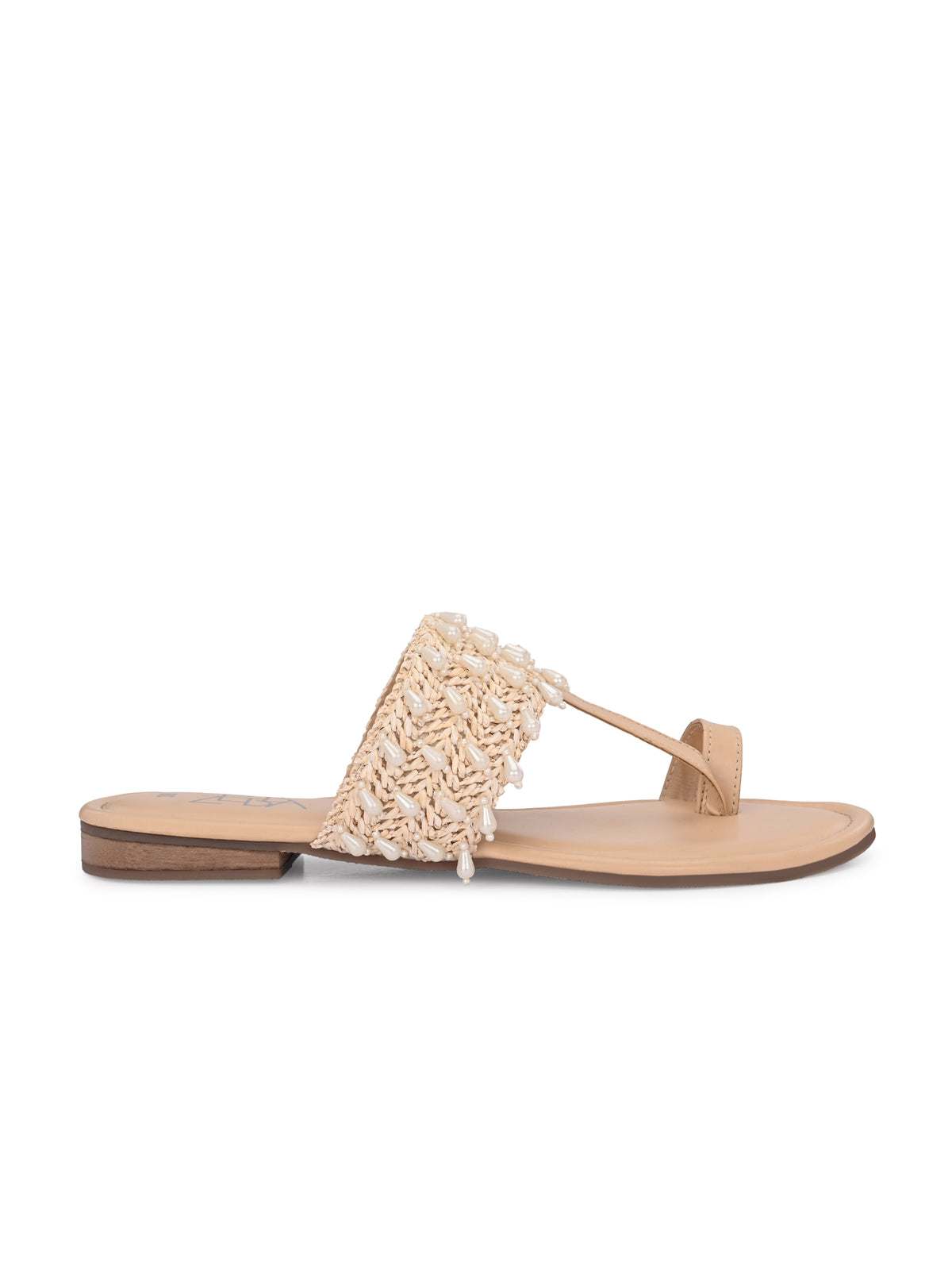 Sabah Raffia and Pearl Embellished Kolhapuri’s
