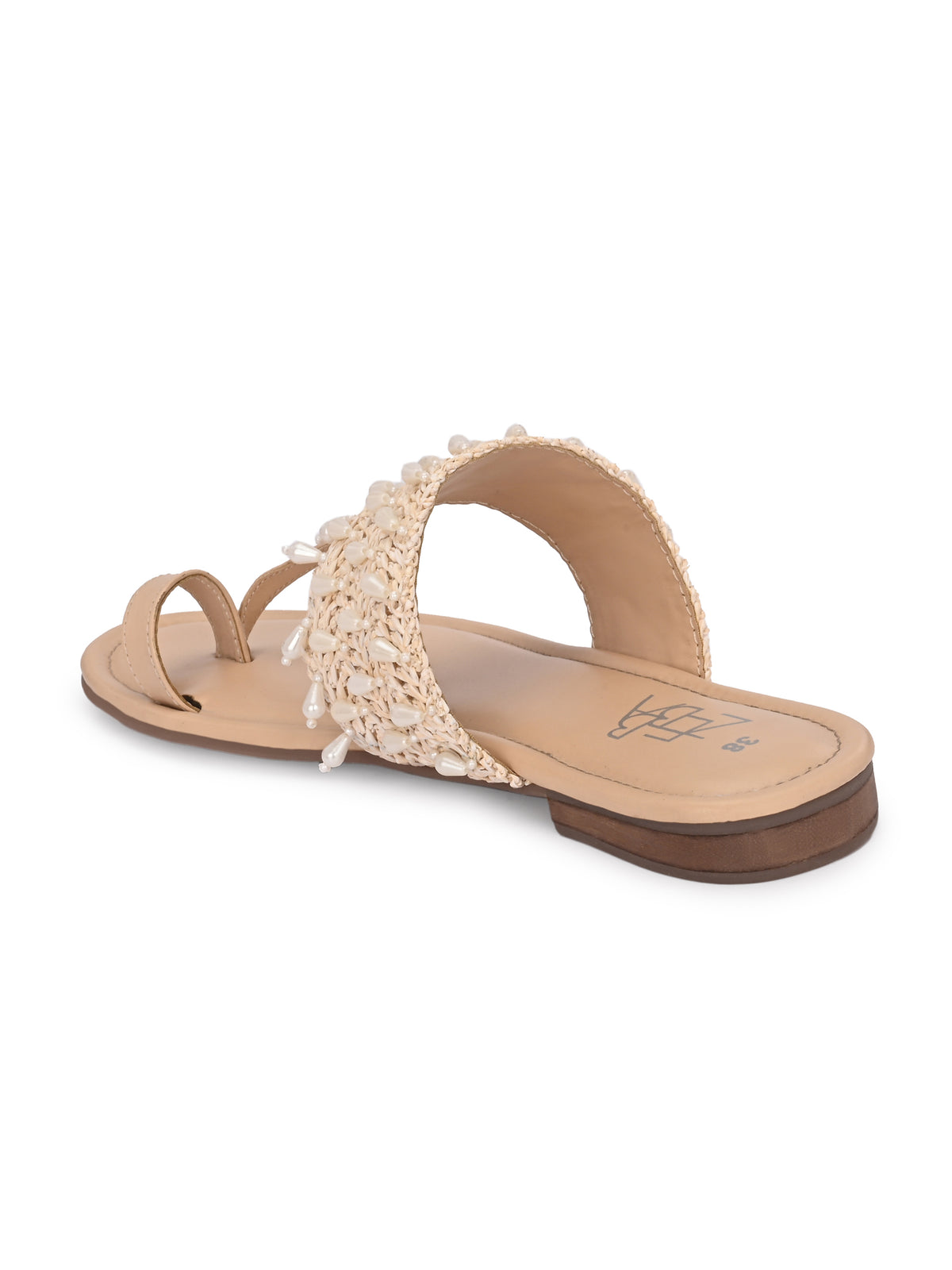 Sabah Raffia and Pearl Embellished Kolhapuri’s