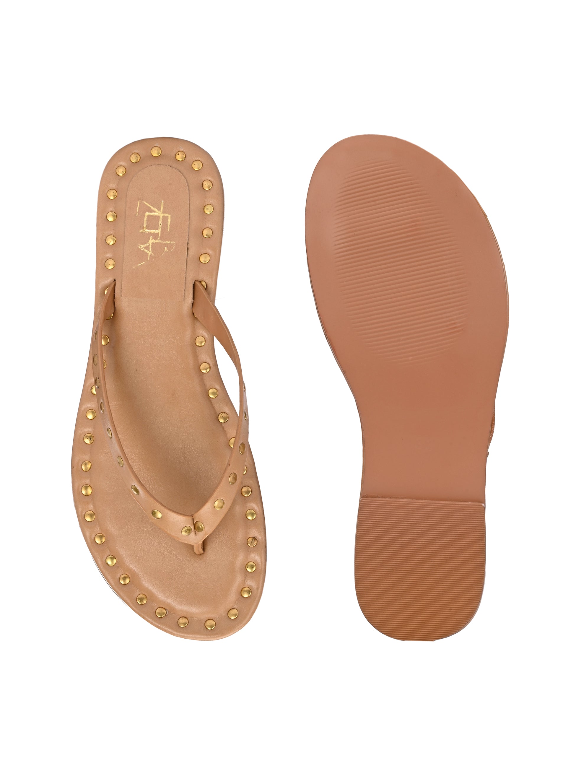 Aisle Beige studded Slip on