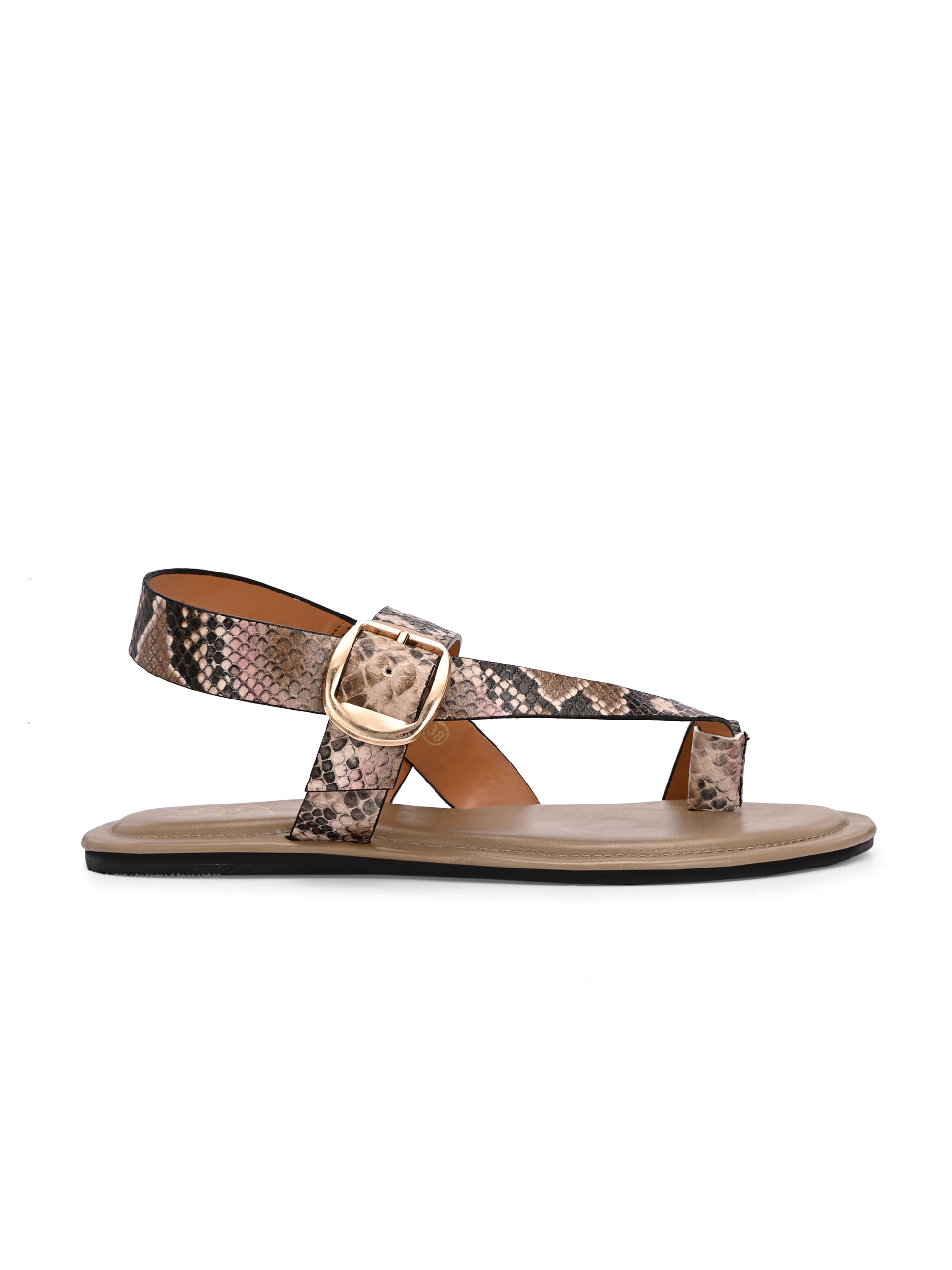 Barely there Python Print sandals