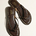 Aisle Brown studded Slip on