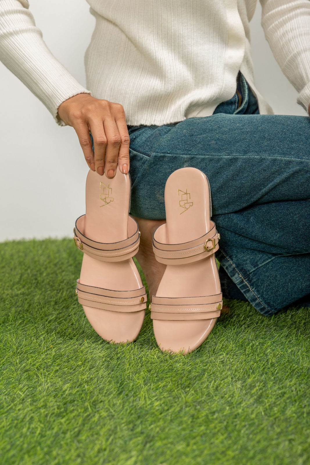 Aimee Two Strap Slip on
