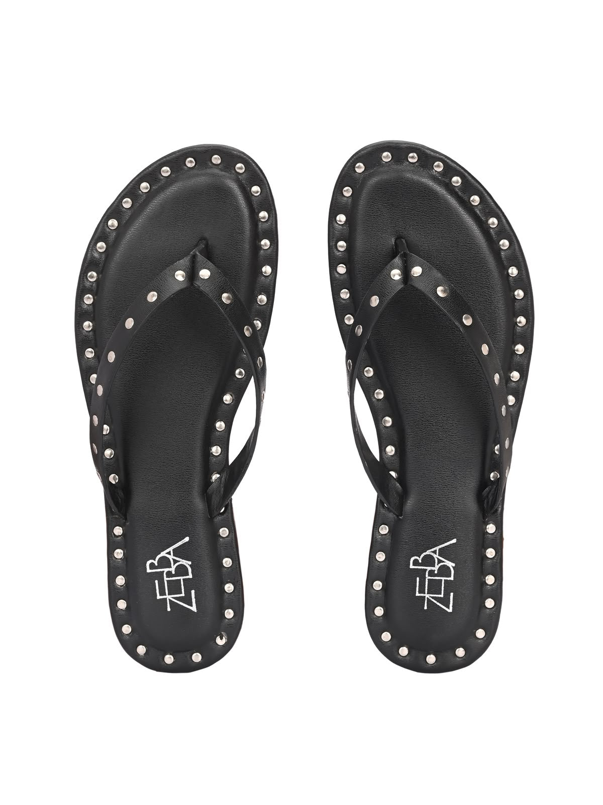 Aisle Black studded Slip on