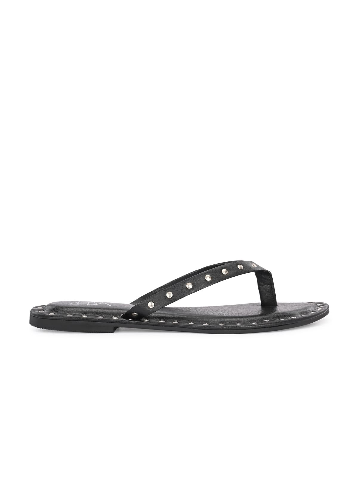 Aisle Black studded Slip on