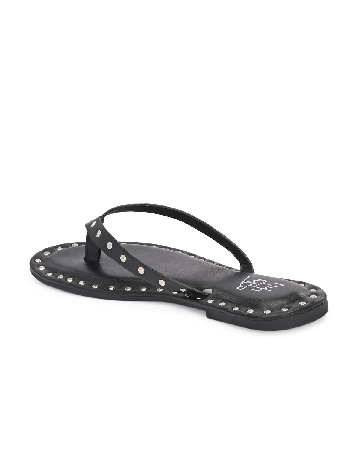 Aisle Black studded Slip on