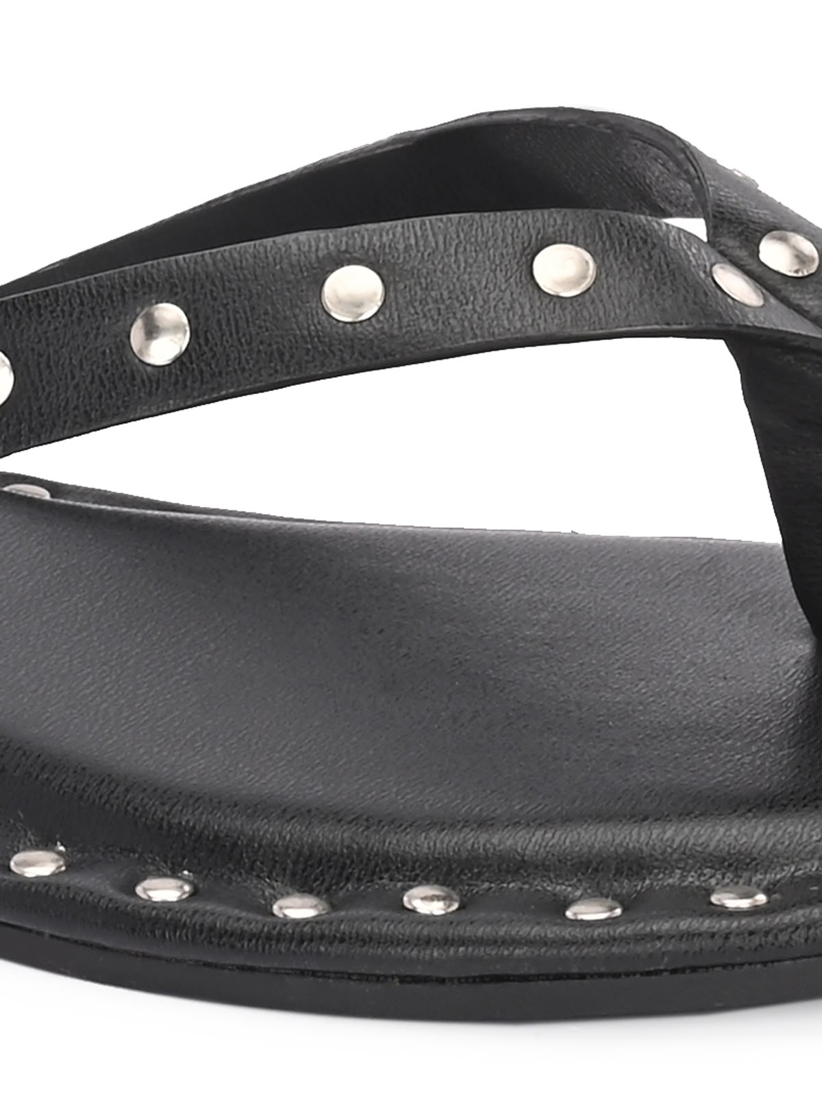 Aisle Black studded Slip on