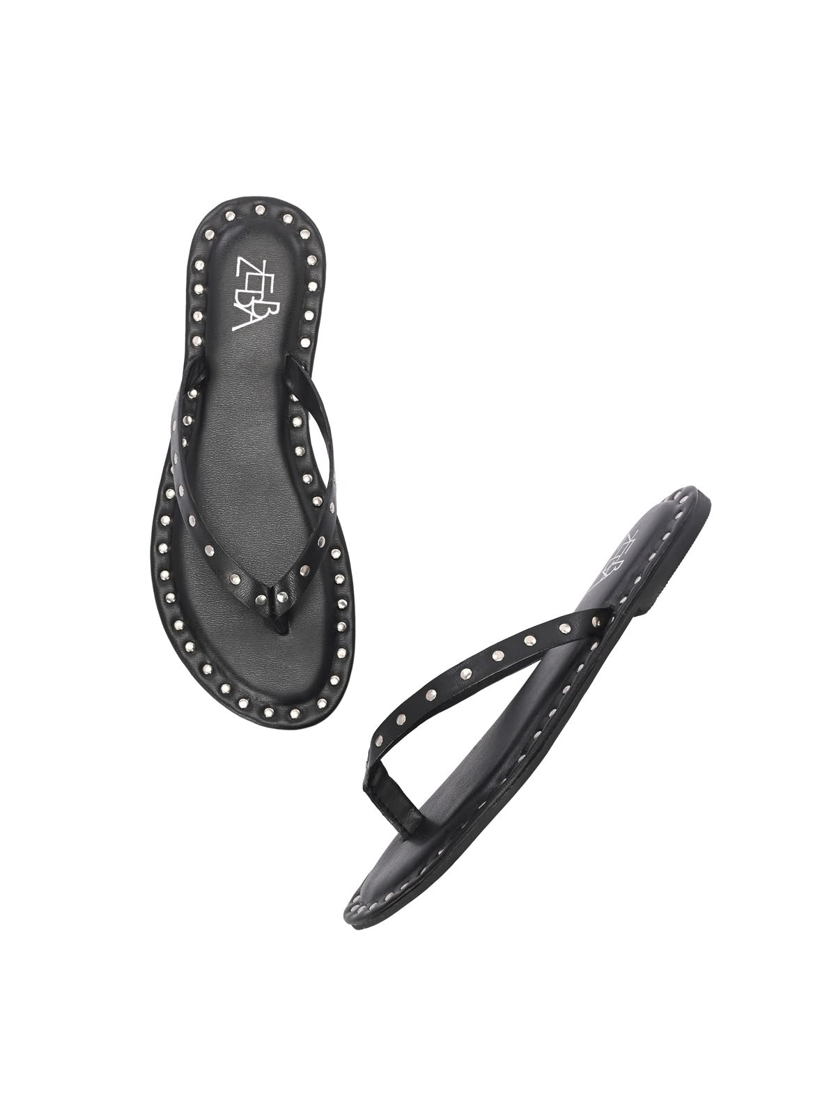 Aisle Black studded Slip on