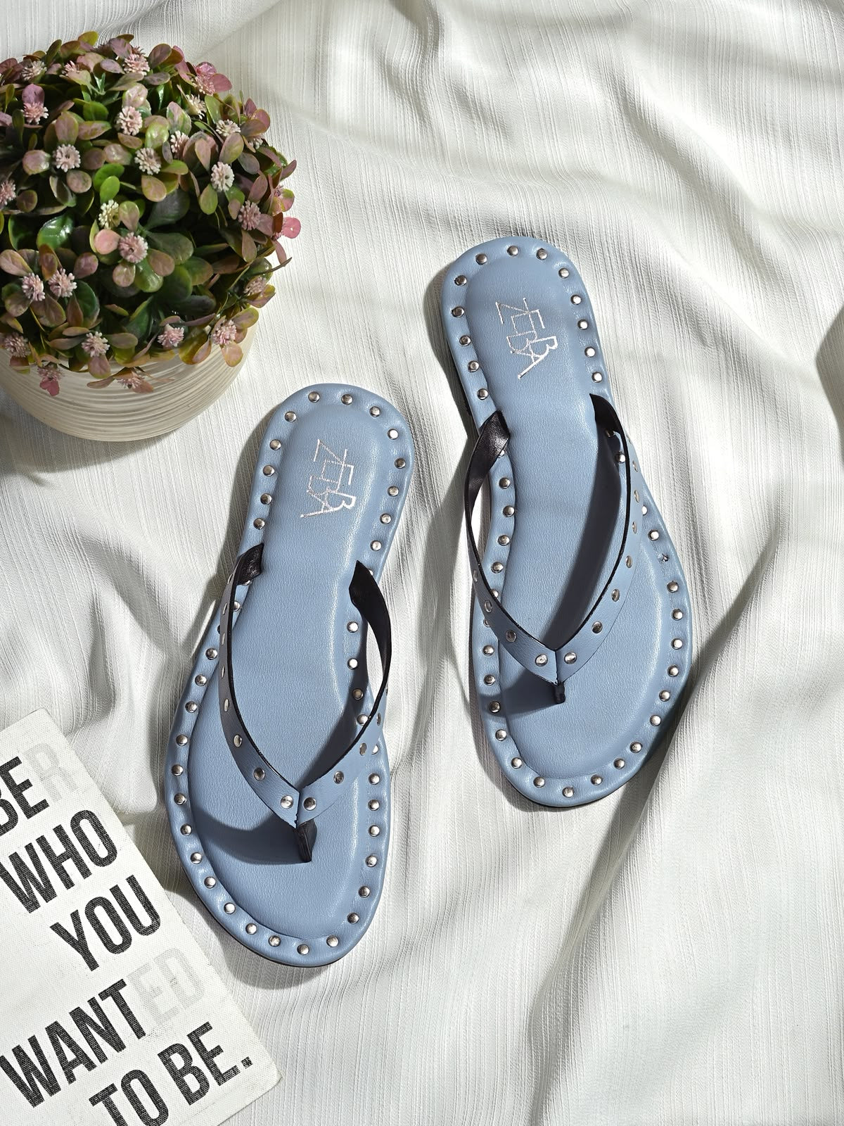 Aisle Blue studded Slip on