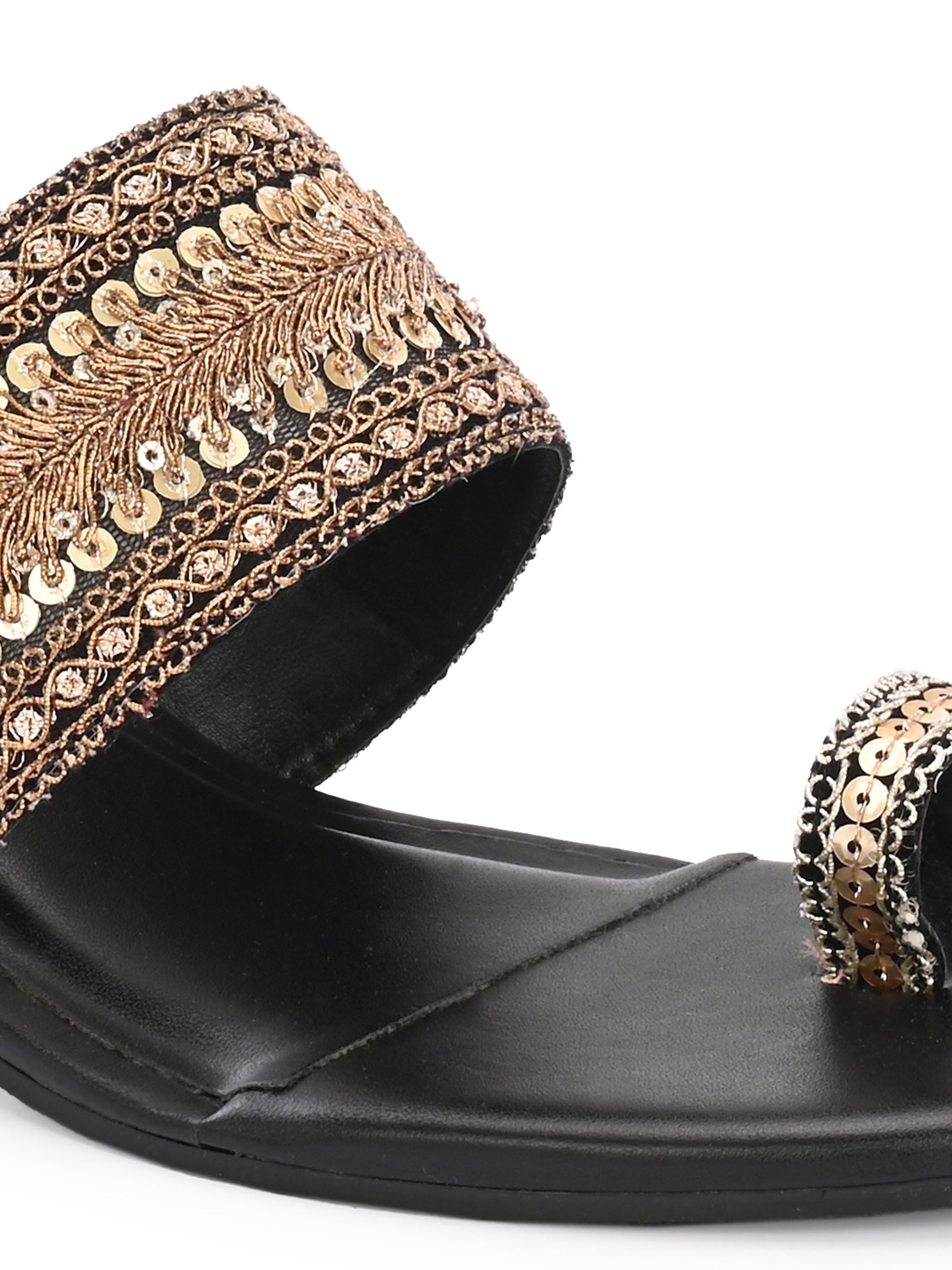Surma black Kolhapuri Heels